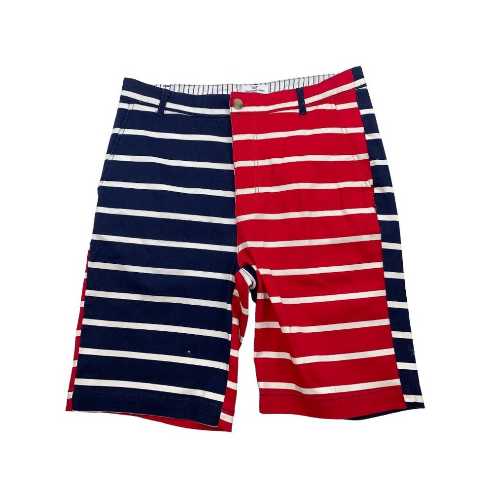 Vineyard Vines Target Mens Shorts Patriotic USA Flag Red Blue Stripe